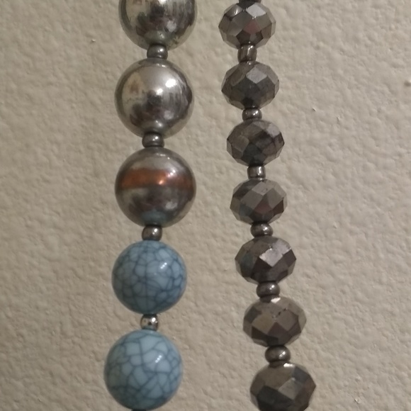 Turquoise silver necklace - Picture 2 of 2